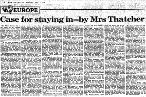 Thatcher 9 April 1975