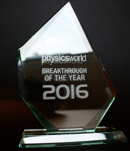 Physics World breakthrough of the year prize